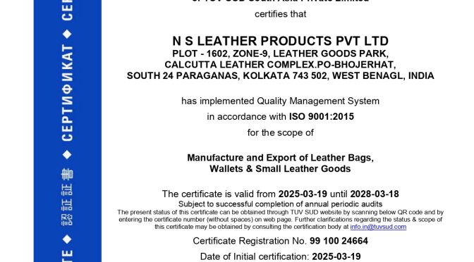 ISO 9001:2015 Certificate